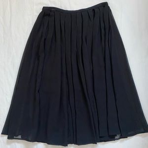 Black Pleated Skirt